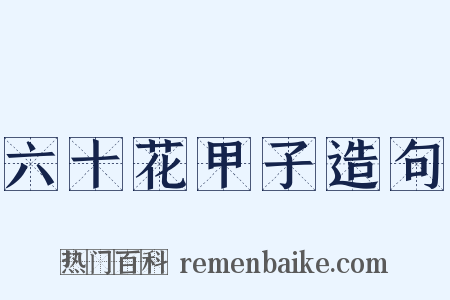 六十花甲子造句是什么意思的图片